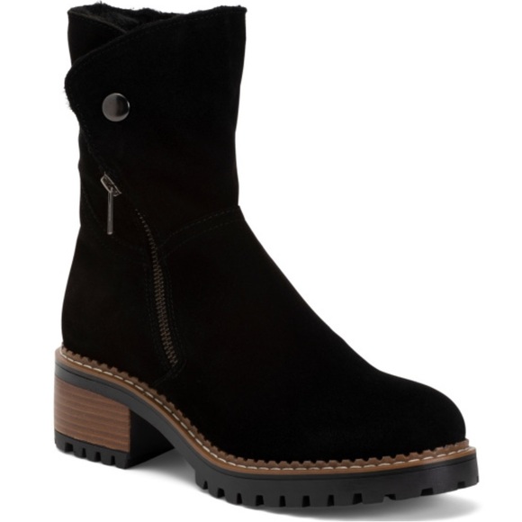 BERTUCHI Made In Spain Suede Warm Lining Side Zipper Booties - Picture 1 of 3